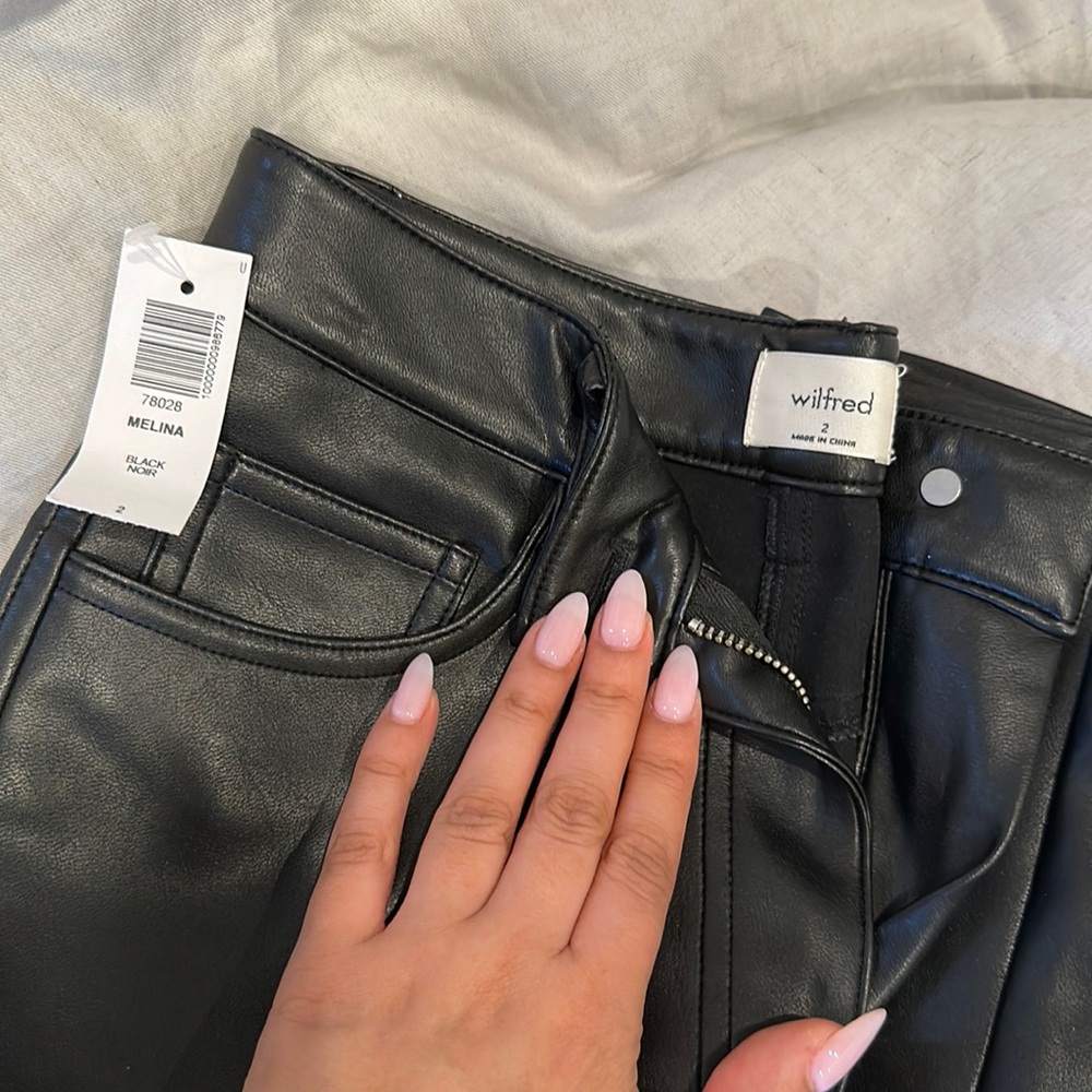Aritzia leather pants